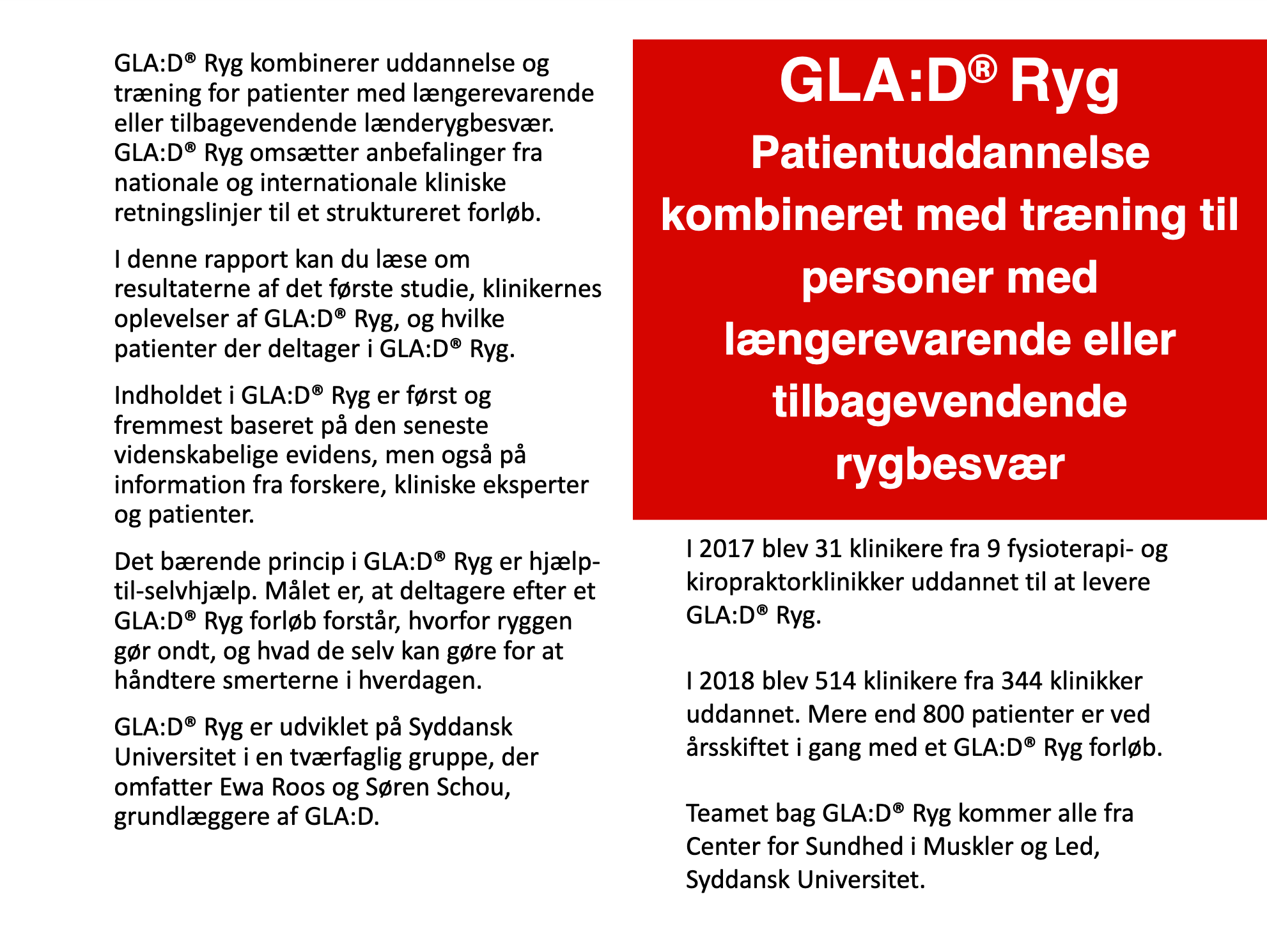 Gla:d - Glad i FysHuset - godt liv med arthrose