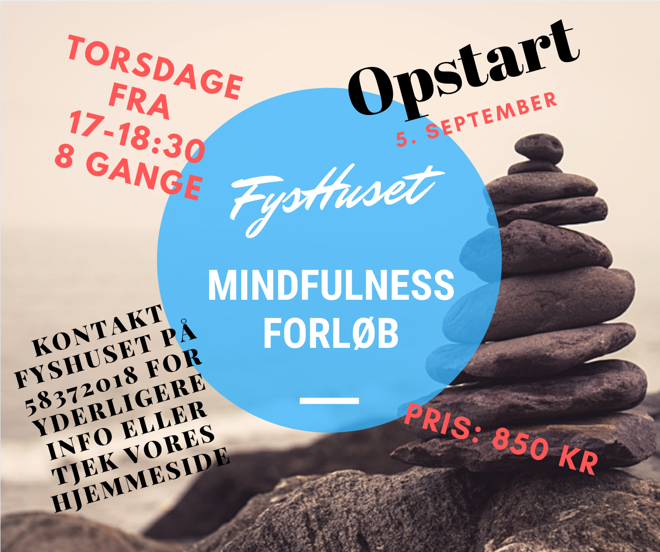 Stress klinik mindfulness forløb i FysHuset